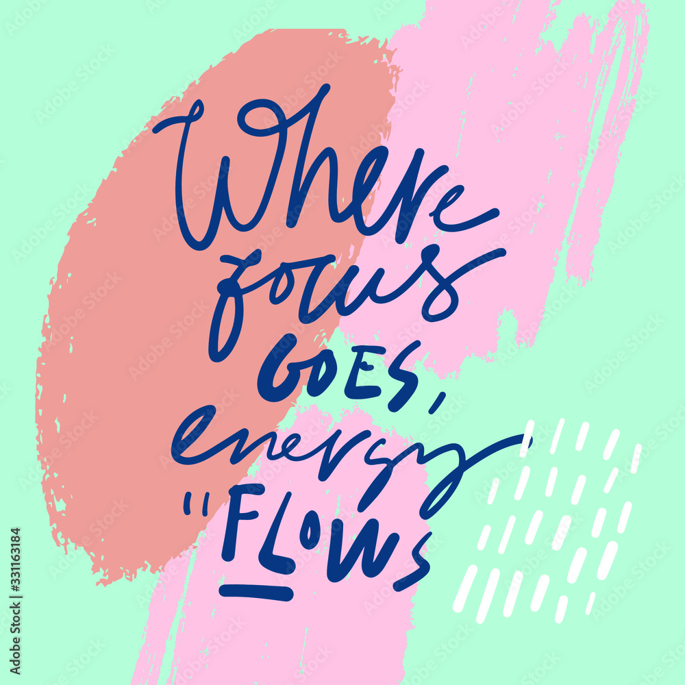 Fototapeta premium Keep calm. Hand lettering quote for your design