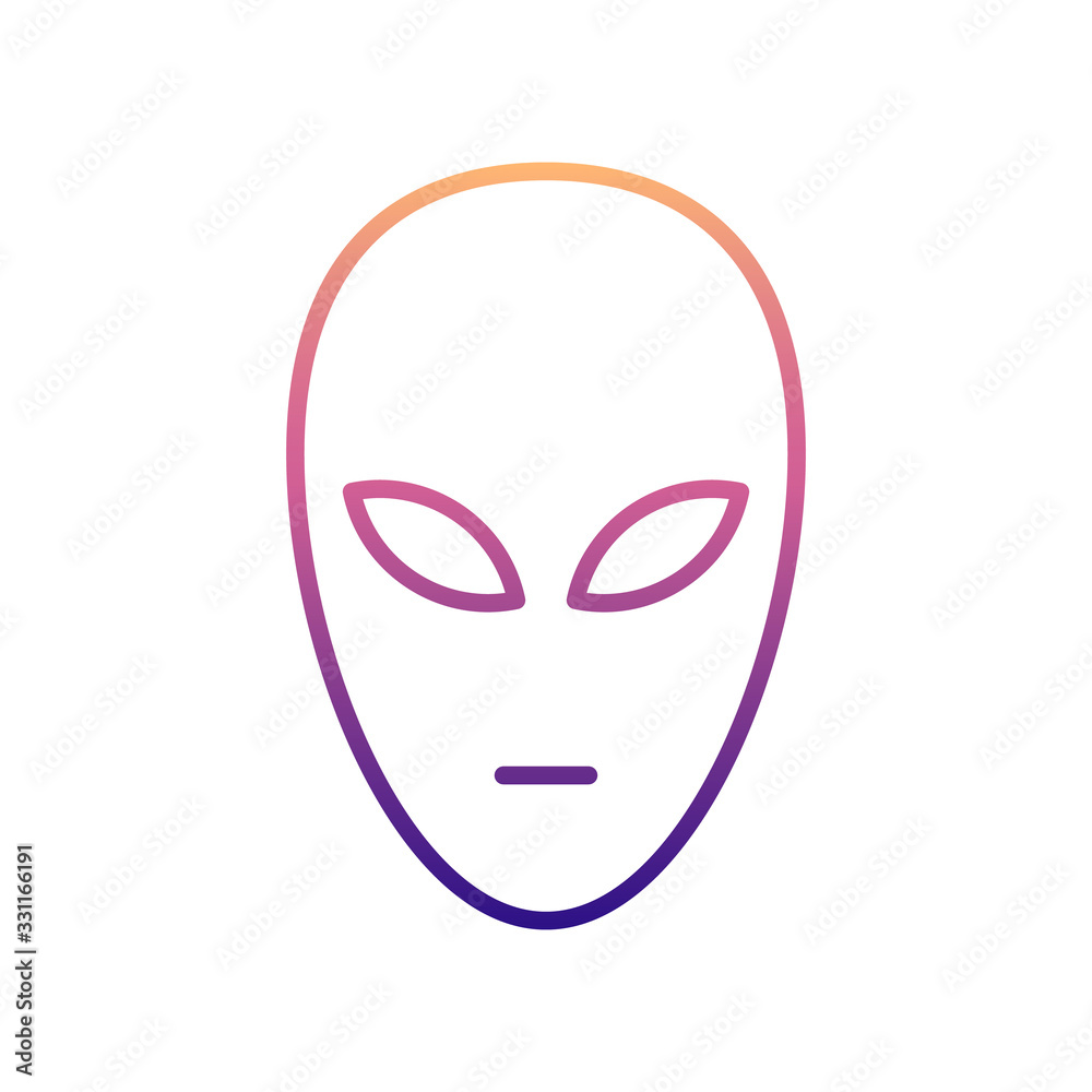 alien nolan icon. Simple thin line, outline vector of Scientifics study icons for ui and ux, website or mobile application alien nolan icon. Simple thin line, outline vector of Scientifics study icons for ui and ux, website or mobile application