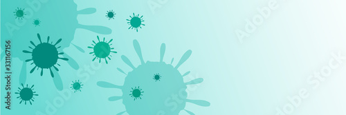 Coronavirus abstact microorganism vector background