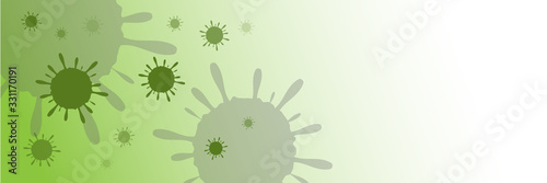 Coronavirus abstact microorganism vector background