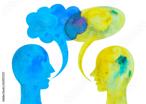 Canvastavla Disegno grafico comunicazione. Dialogo