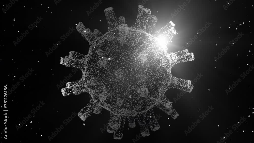 abstract motion graphics - spinning virus particle (loop) abstract motion graphics - spinning virus particle (loop)