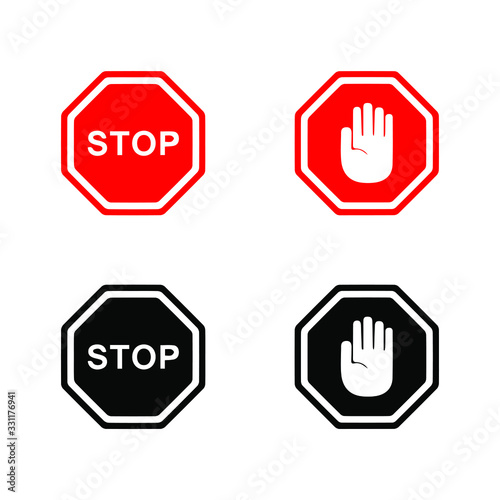 stop sign in vector file