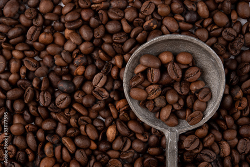 Fototapeta Naklejka Na Ścianę i Meble -  Close-up roasted coffee beans