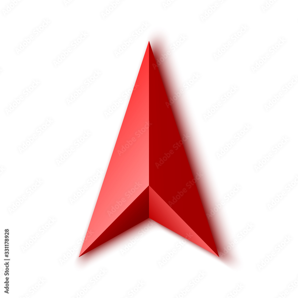 Red arrow. Vector illustration. Red arrow. Vector illustration.