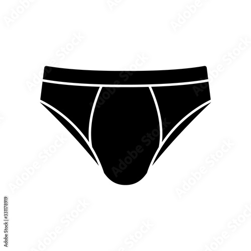 underwear icon. men clothing short underpants. vector illustration on white background.