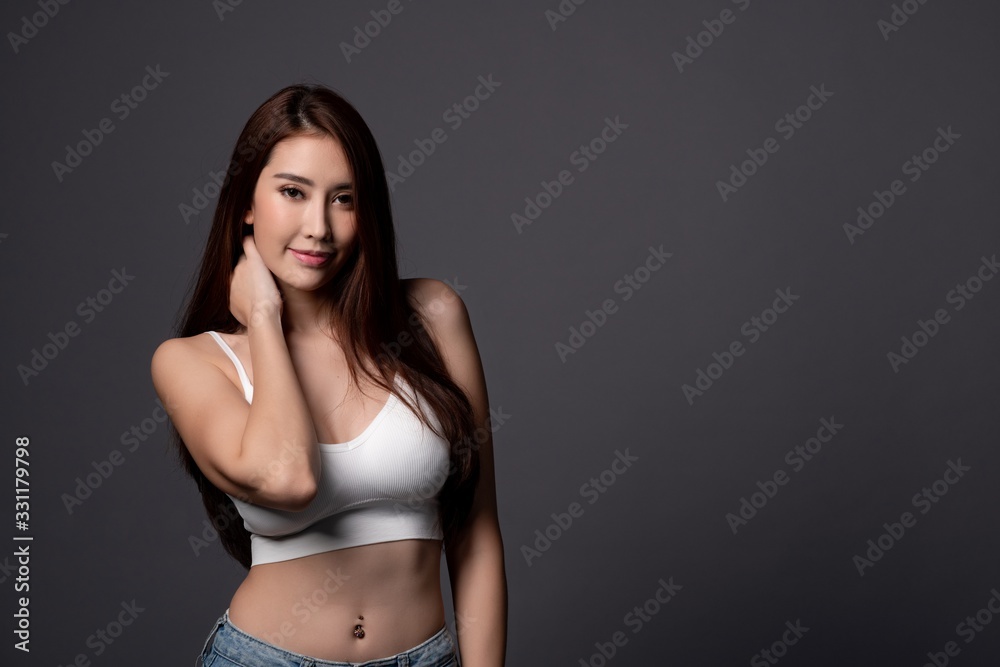Sexy asian girl model, woman body contour, beautiful sexy asian Sexy asian girl model, woman body contour, beautiful sexy asian