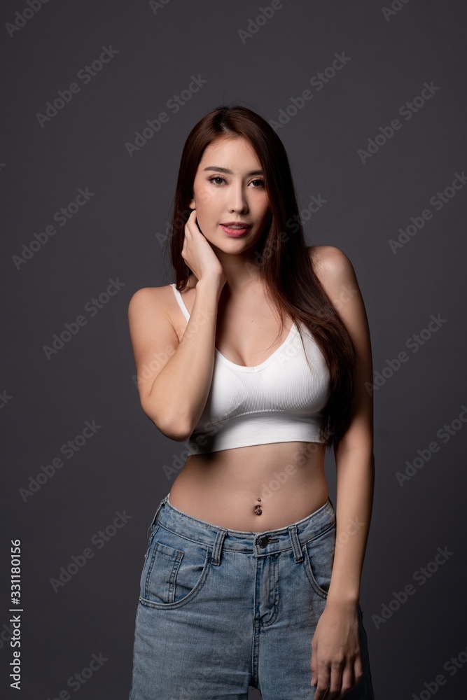 Sexy asian girl model, woman body contour, beautiful sexy asian Sexy asian girl model, woman body contour, beautiful sexy asian