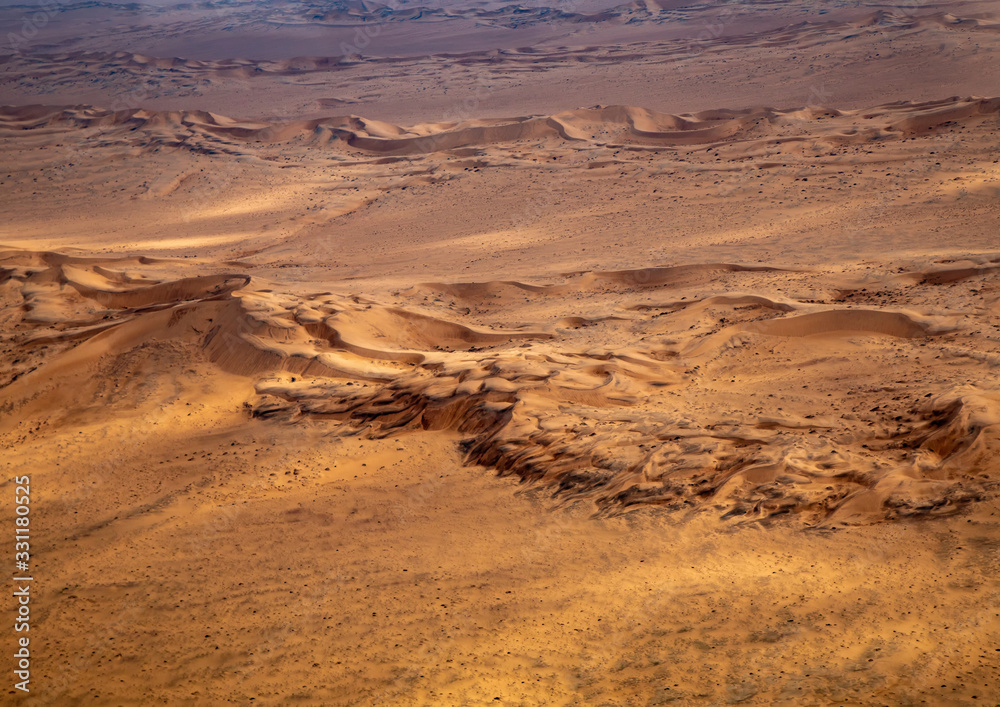 Aerial picture of the landscape of the Namib Desert in western Namibia Aerial picture of the landscape of the Namib Desert in western Namibia