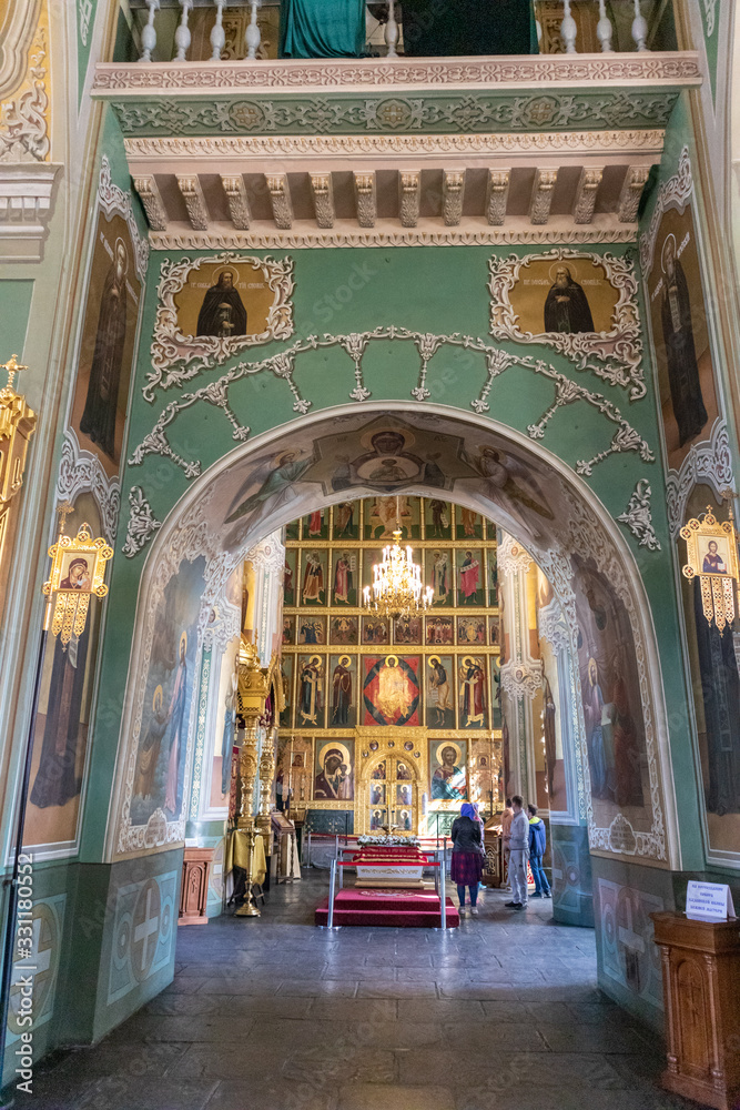 interior of the cathedral in Kazan