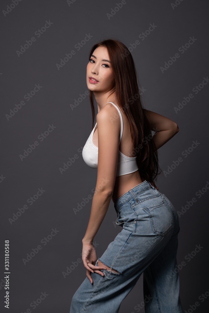Sexy asian girl model, woman body contour, beautiful sexy asian Sexy asian girl model, woman body contour, beautiful sexy asian
