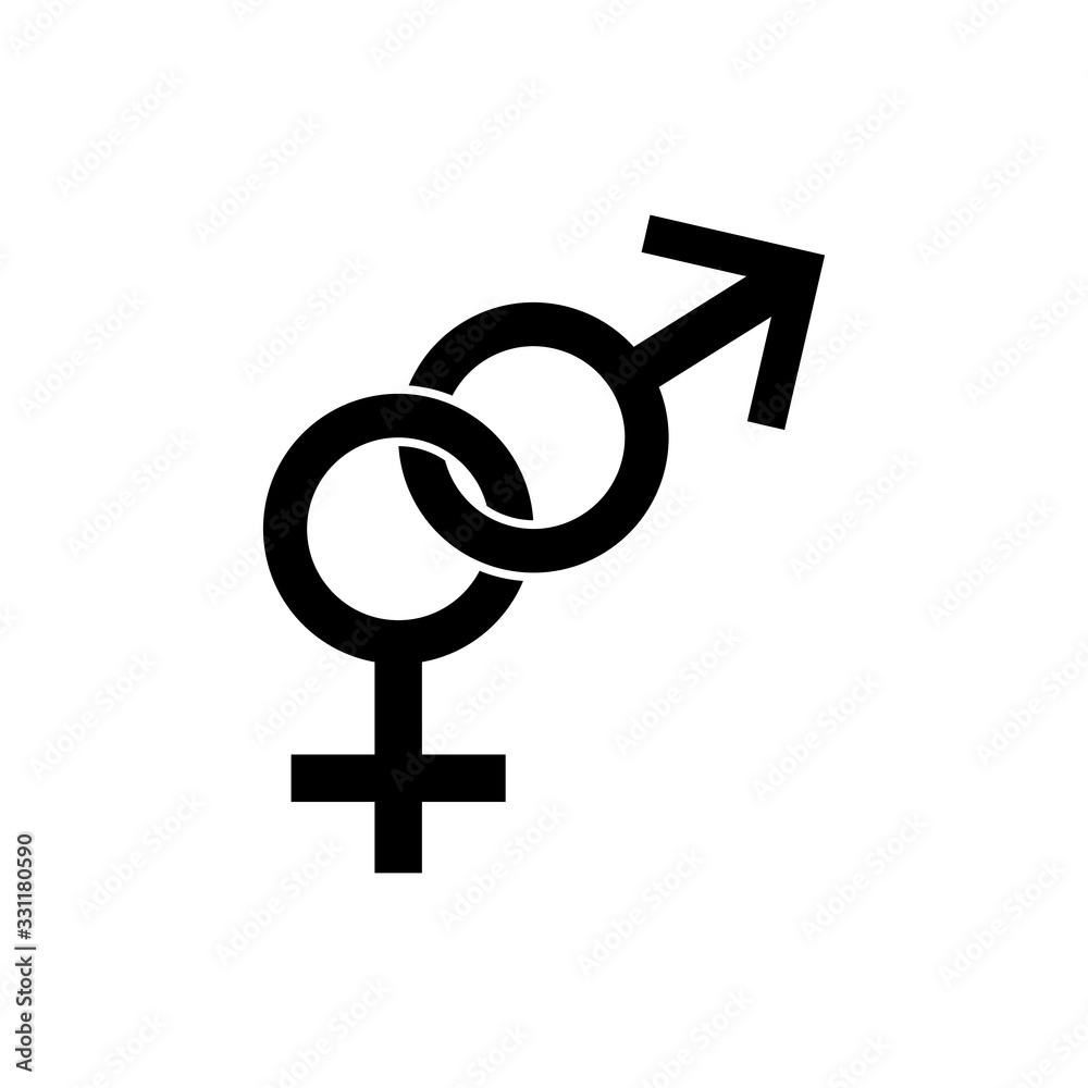 Gender symbol icons. vector illustration on a white background Gender symbol icons. vector illustration on a white background