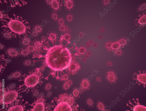 Illustration of the covid19 virus