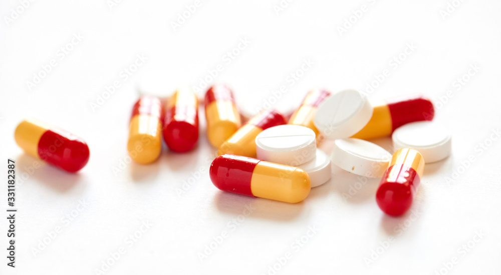 Close up shot of pill Close up shot of pill