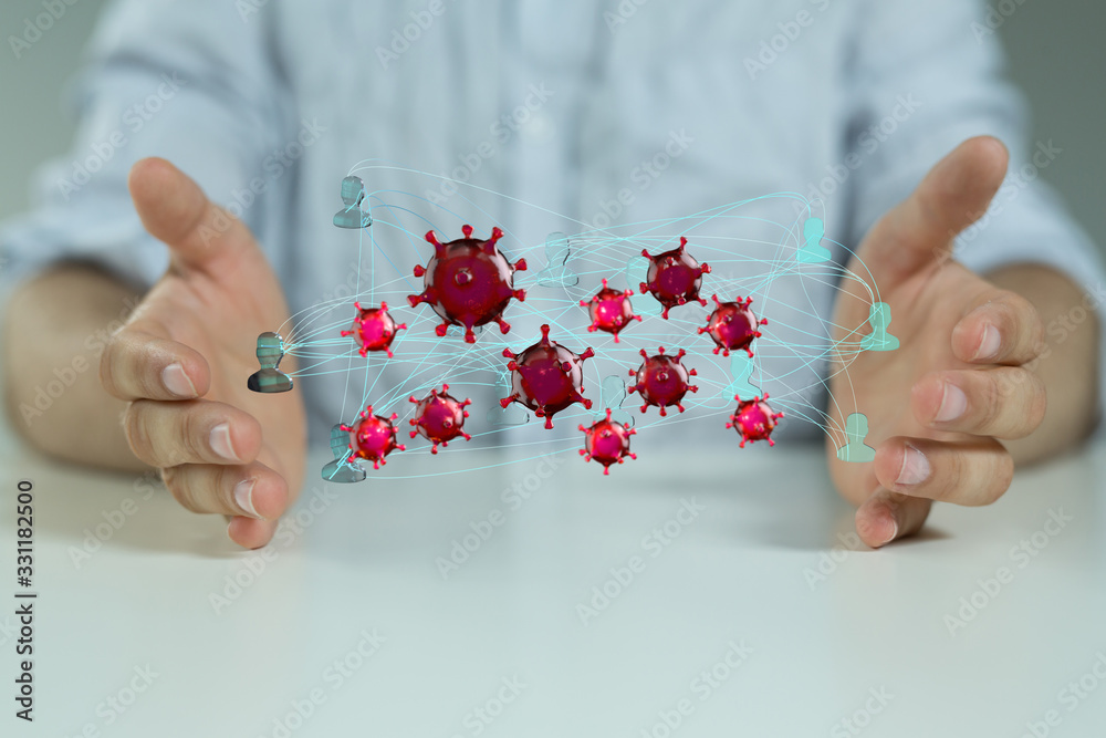 flu virus attack digital 3d flu virus attack digital 3d