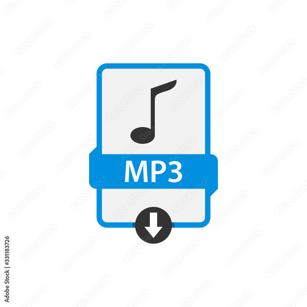MP3 download audio file vector MP3 download audio file vector