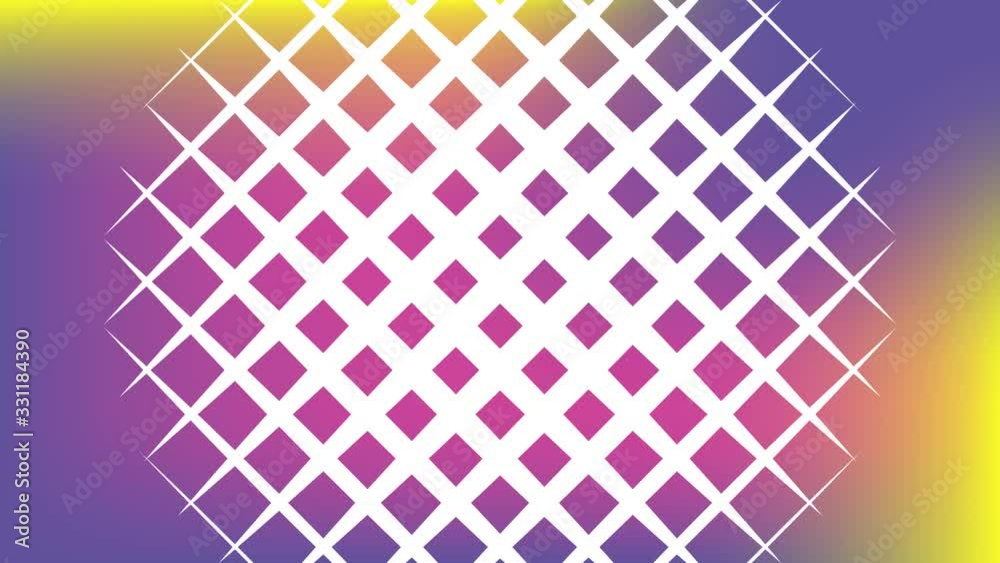 Geometry video with disappearing gradient background and repeating ...