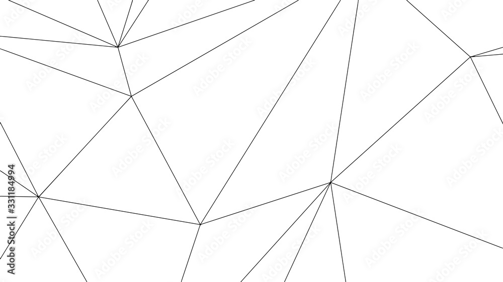 Fototapeta premium Abstract background design, modern pattern with connected thin lines, vector illustration