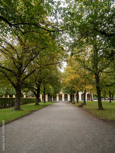 Fototapeta Naklejka Na Ścianę i Meble -  Munich, Germanu - Oct 4th, 2019:The Hofgarten is a garden in the center of Munich, Germany, located between the Residenz and the Englischer Garten.