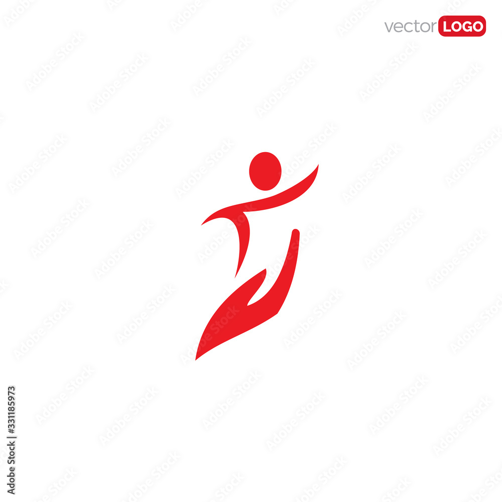 hand with human/person/people, save, care icon/symbol/Logo Design Vector Template Illustration hand with human/person/people, save, care icon/symbol/Logo Design Vector Template Illustration