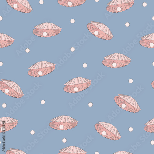 Shell with pink pearl pattern2