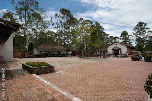 Principal Square in Comfama Tutucán Recreational Park in 2005, Rionegro, Antioquia, Colombia photo