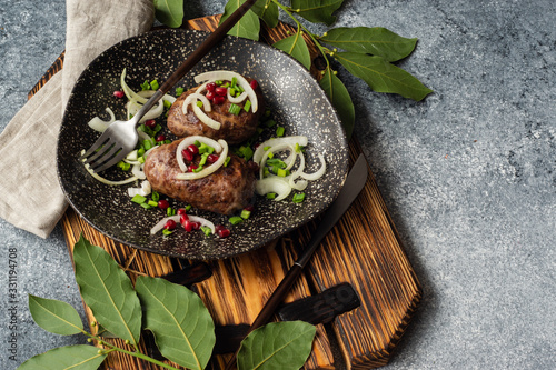 Georgian cuisine cutlet Apkhazura