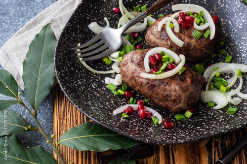 Georgian cuisine cutlet Apkhazura