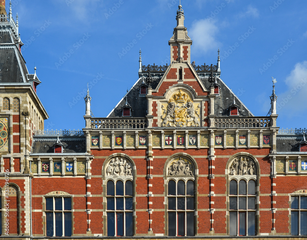 Old building in Amsterdam, Holland