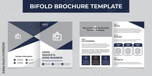 creative business bifold brochure template