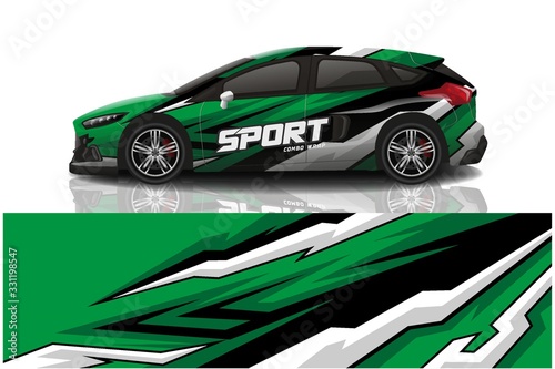 City car wrapping decal design