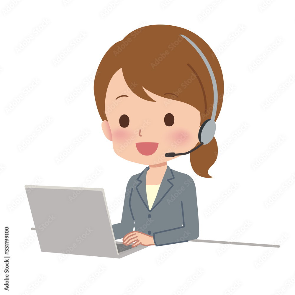 オペレーターのイラスト オペレーターのイラスト