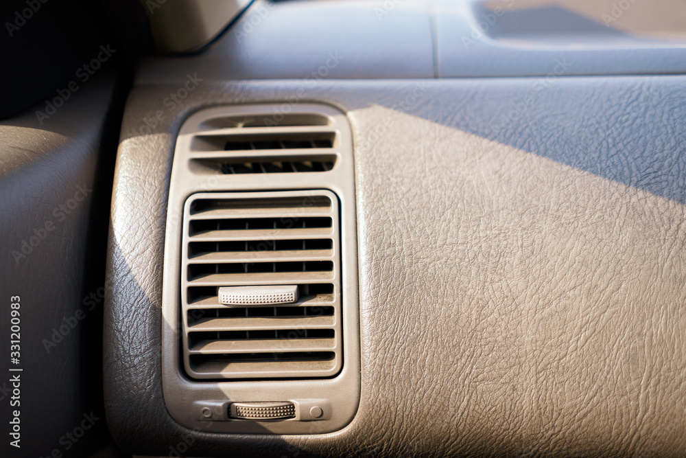 Picture of air conditioning channel in a car Picture of air conditioning channel in a car