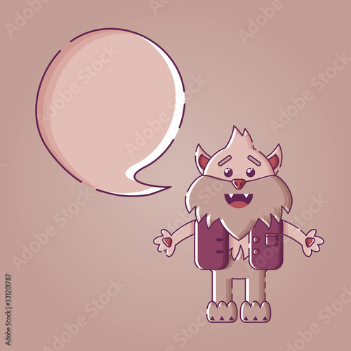 Speaking werewolf in linear style.