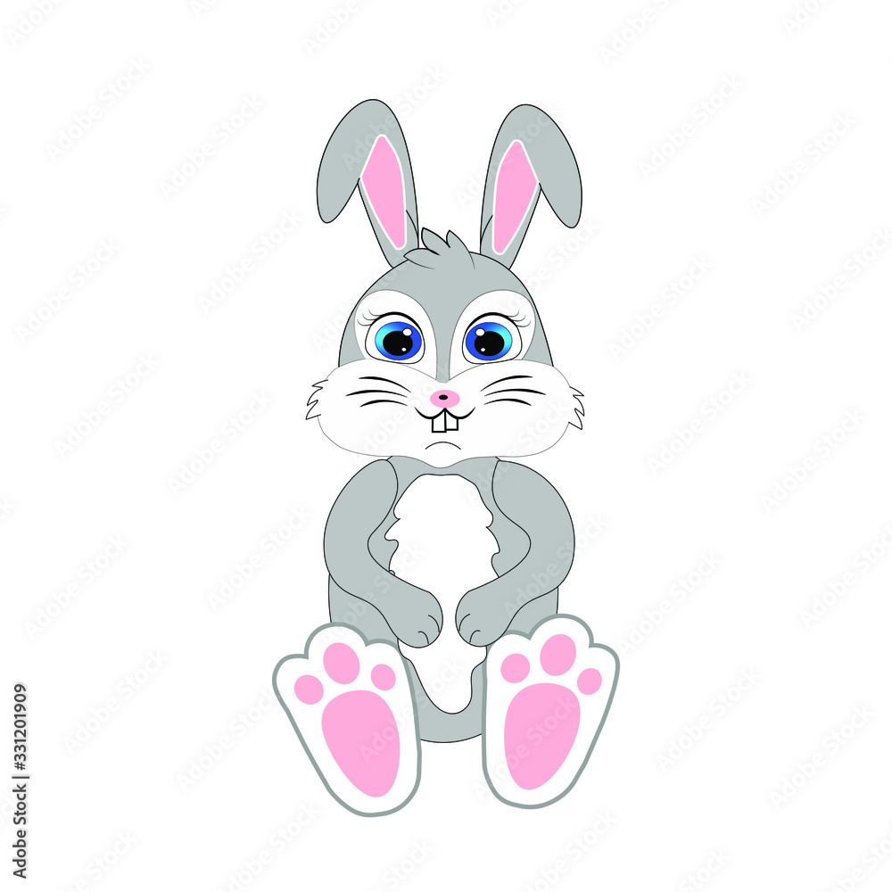 easter bunny rabbit cartoon illustration