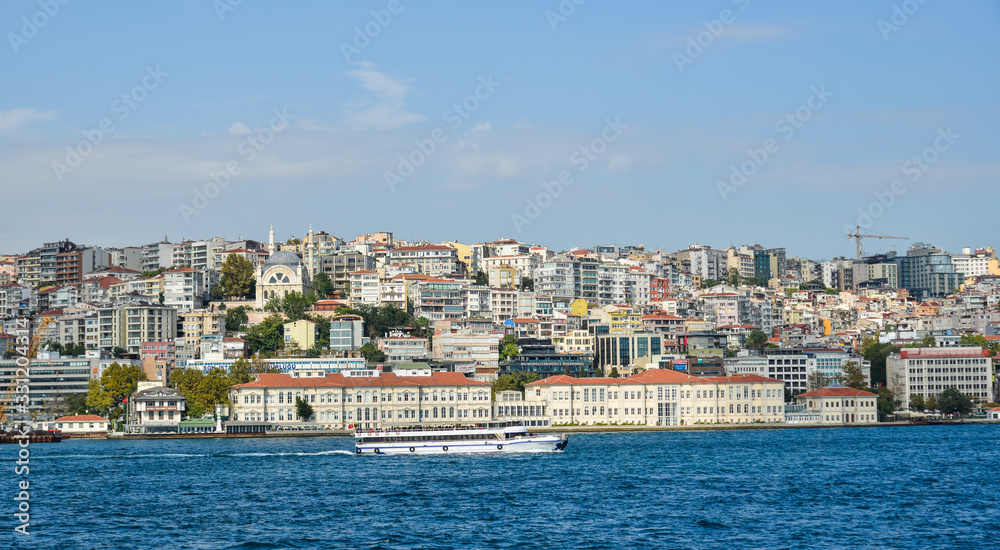 View of Bosphorus Strait in Istanbul, Turkey