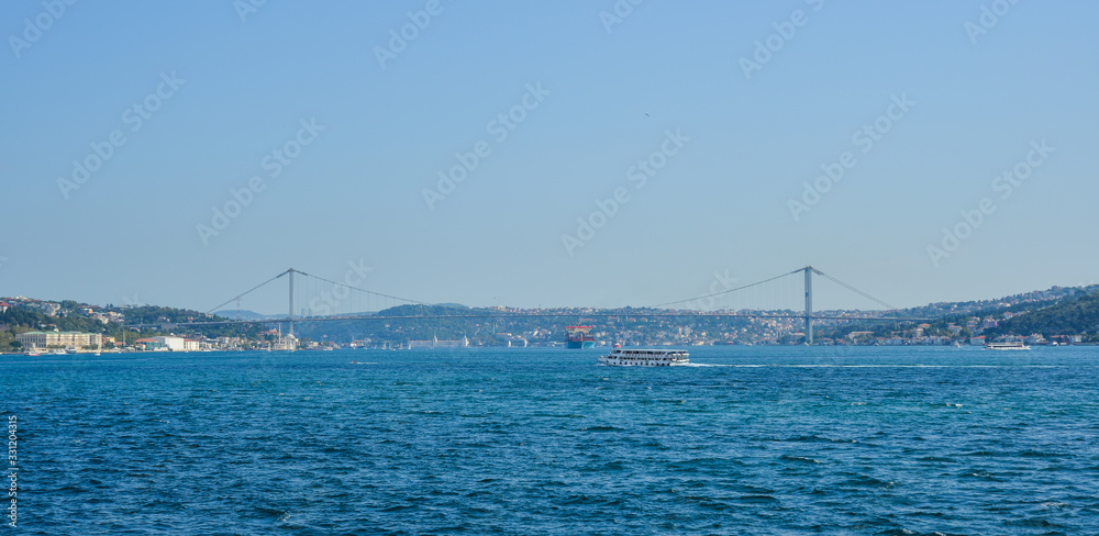 Fototapeta premium View of Bosphorus Strait in Istanbul, Turkey