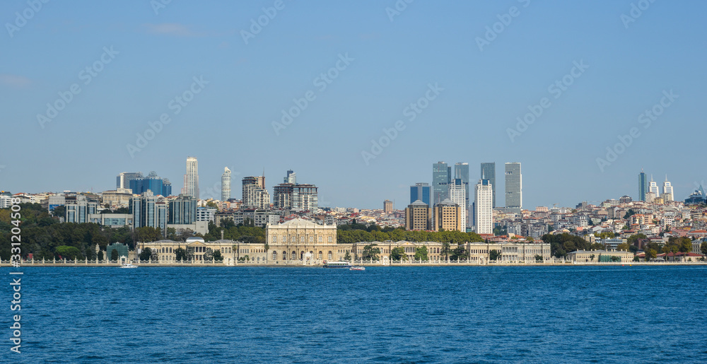 View of Bosphorus Strait in Istanbul, Turkey