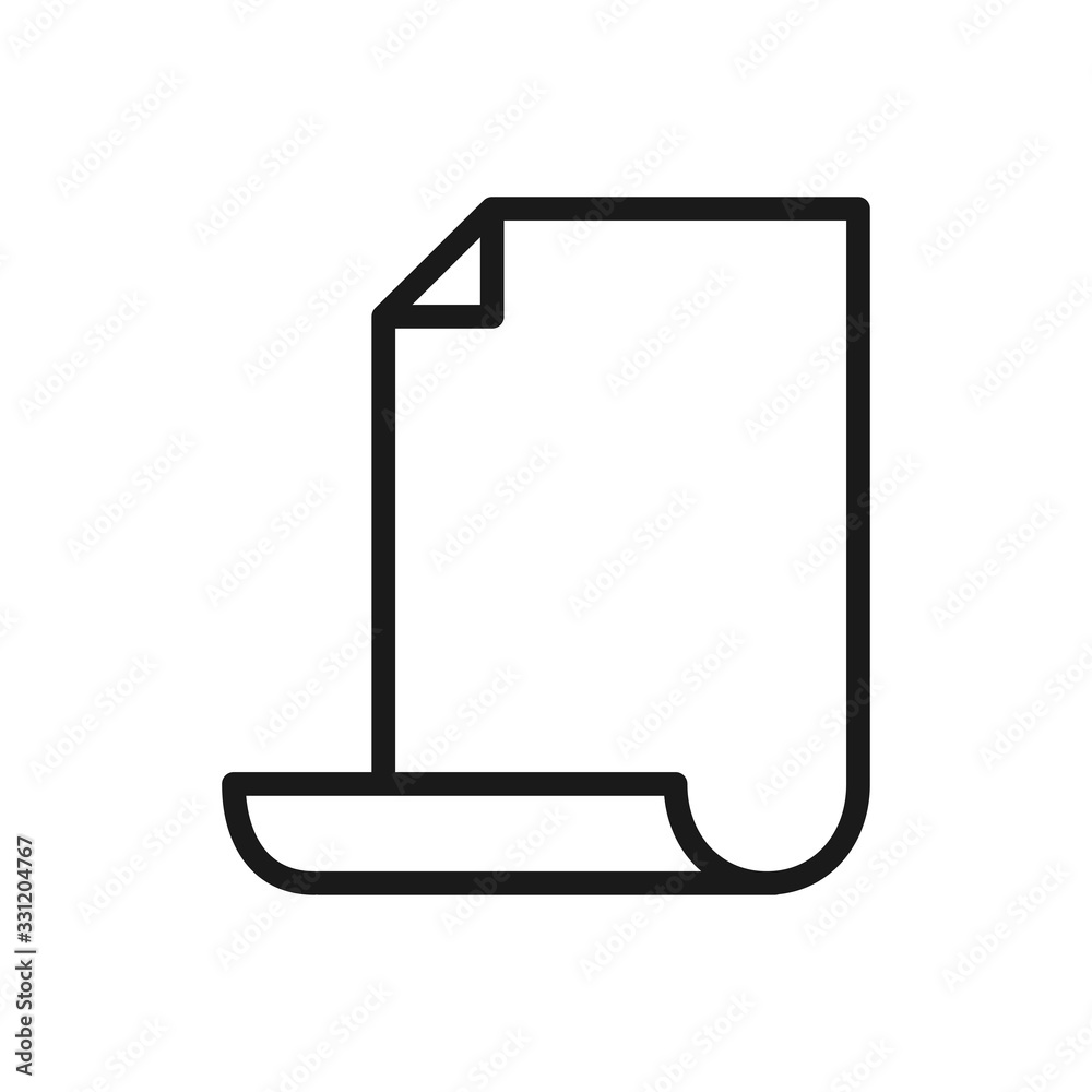 paper icon in trendy flat design