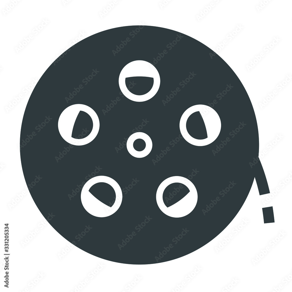 Fototapeta premium camera tape black icons on white background