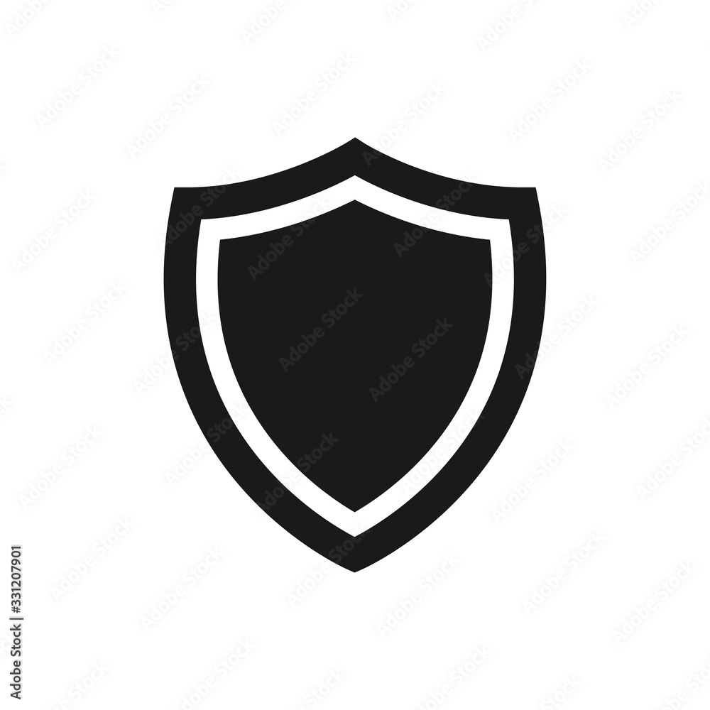 flat design shield icon vector logo template flat design shield icon vector logo template