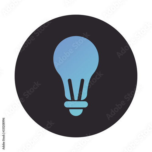 bulb light block style icon