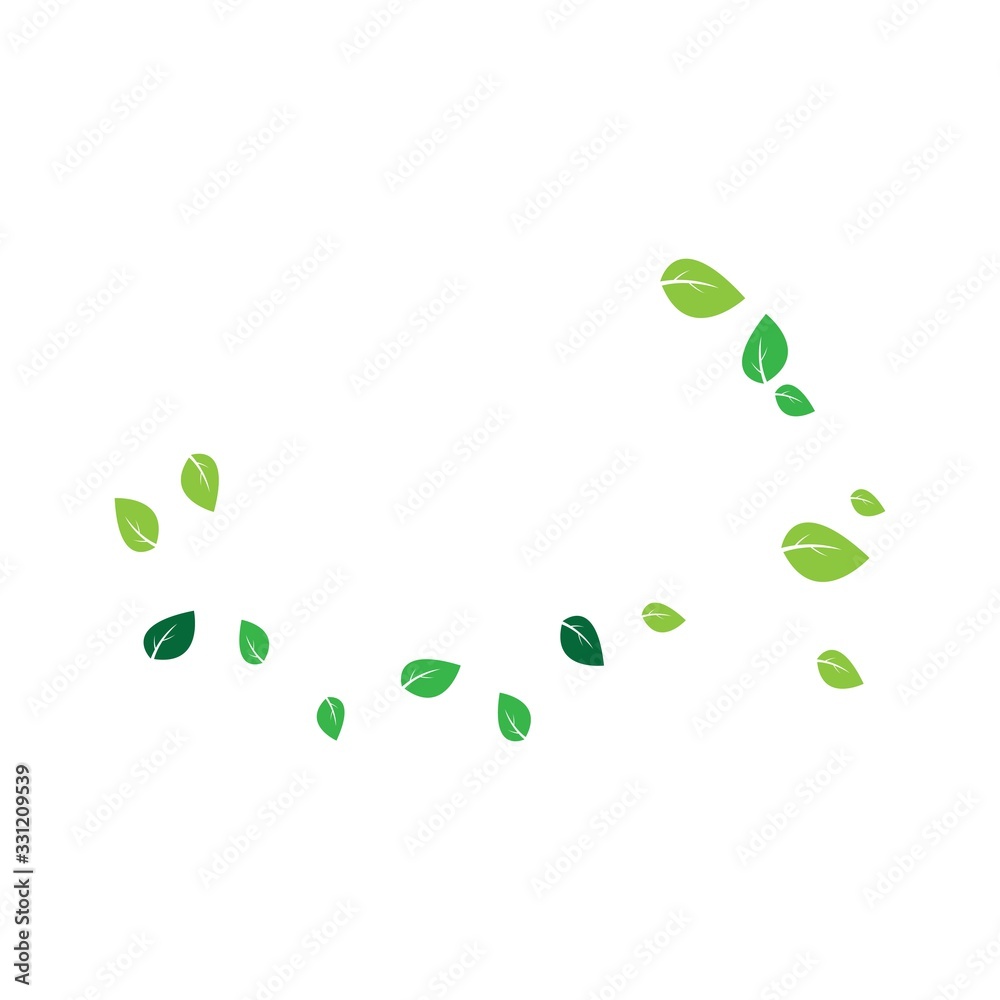 green leaf ecology nature element vector icon green leaf ecology nature element vector icon