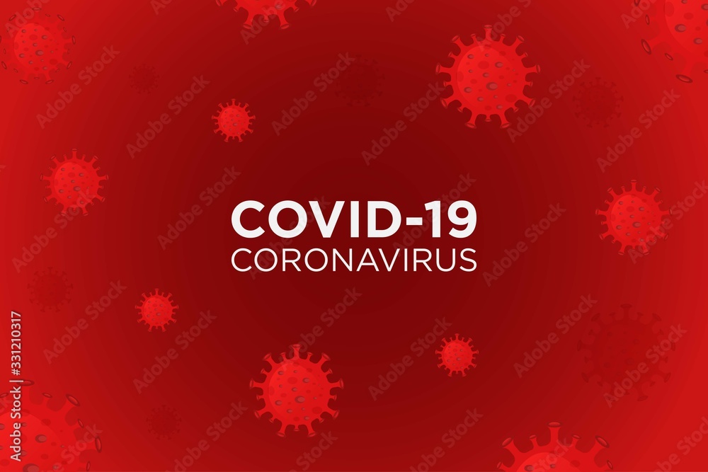 Illustrations concept coronavirus COVID-19. virus wuhan from china. Vector