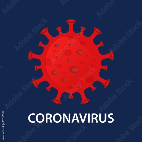 Illustrations concept coronavirus COVID-19. virus wuhan from china. Vector