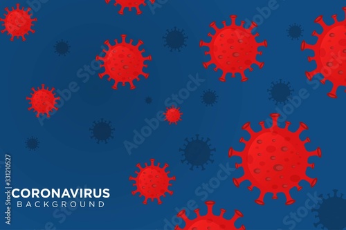 Illustrations concept coronavirus COVID-19. virus wuhan from china. Vector