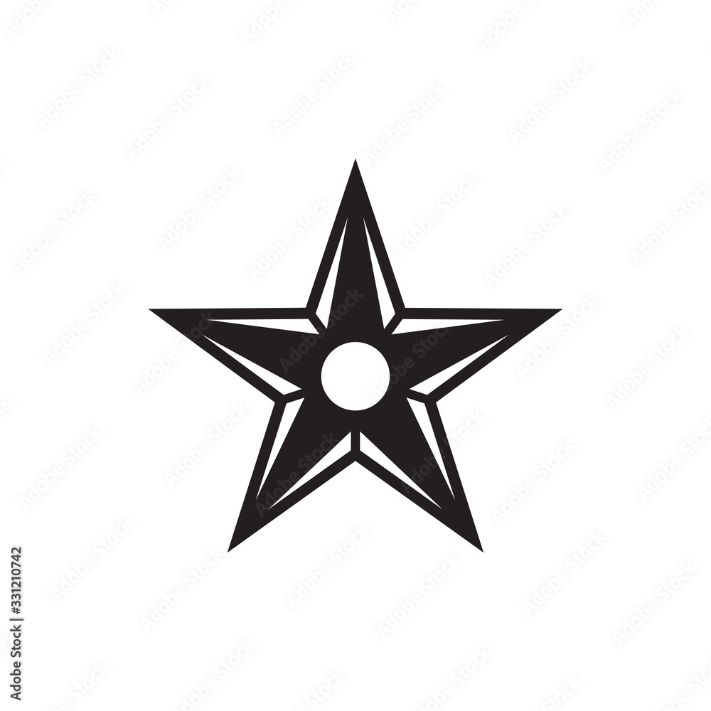 ninja shuriken icon in trendy flat style ninja shuriken icon in trendy flat style