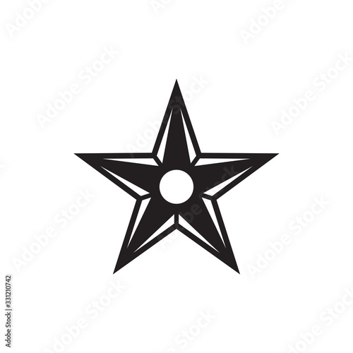 ninja shuriken icon in trendy flat style