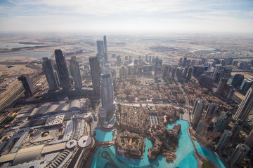 Crédence de cuisine Burj Khalifa Vue depuis le sommet du Burj Khalifa  © F8  \ Suport Ukraine