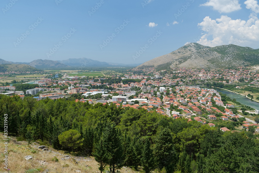 Panorama view of Trebinje city, Republika Srpska, Bosnia and Herzegovina
